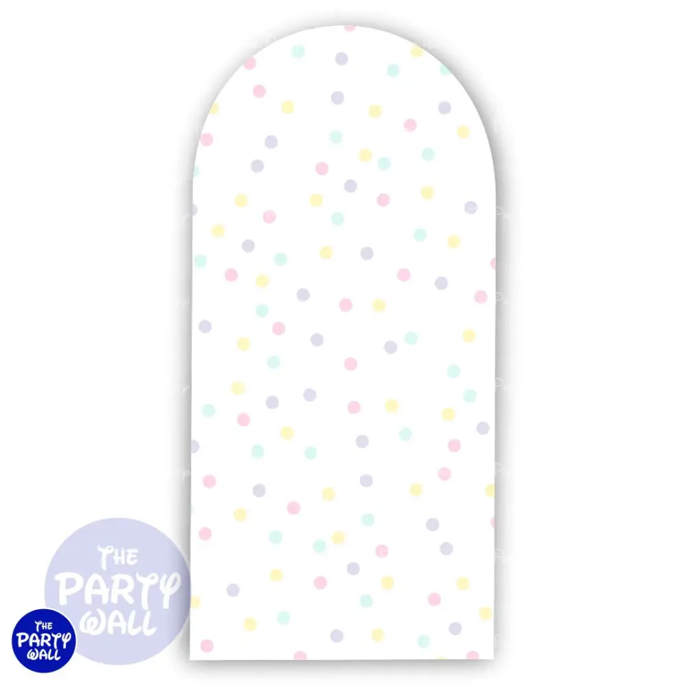 Colores Pasteles - Funda para mampara de punta redonda o rectangular The Party Wall