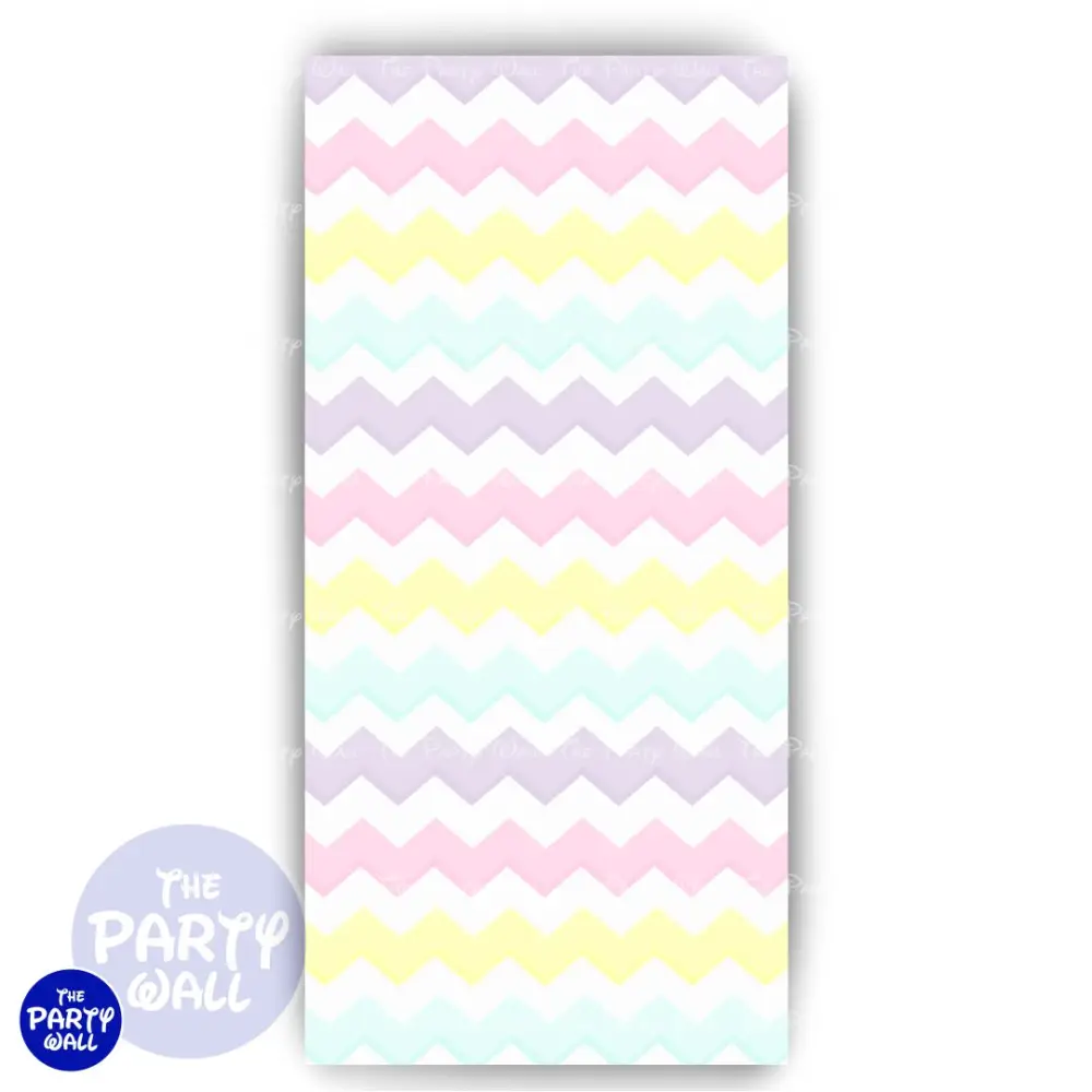 Colores Pasteles - Funda para mampara de punta redonda o rectangular The Party Wall