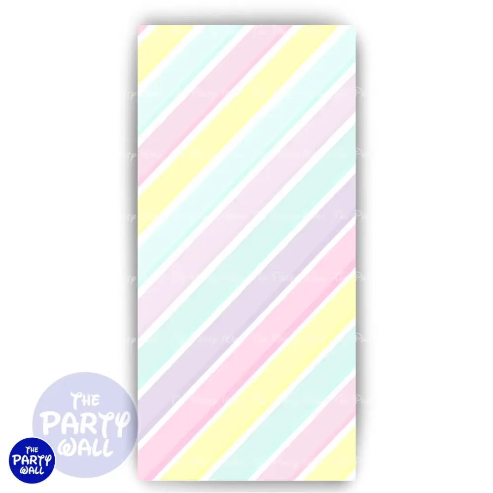 Colores Pasteles - Funda para mampara de punta redonda o rectangular The Party Wall