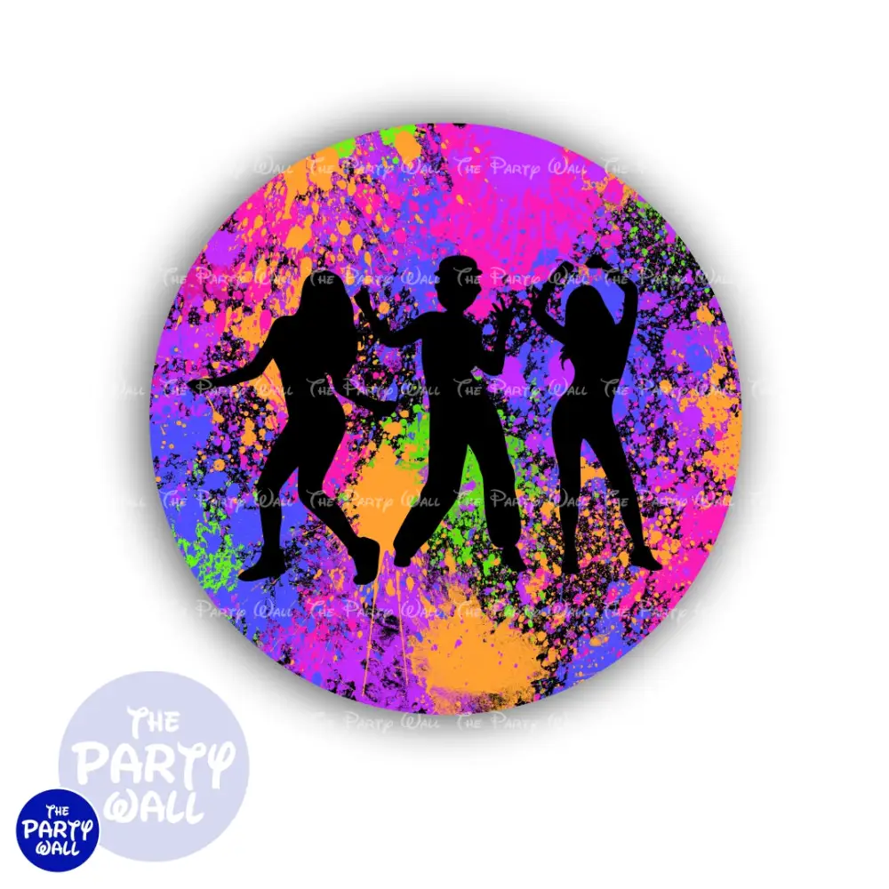 Colores Vibrantes - Funda para mampara circular The Party Wall
