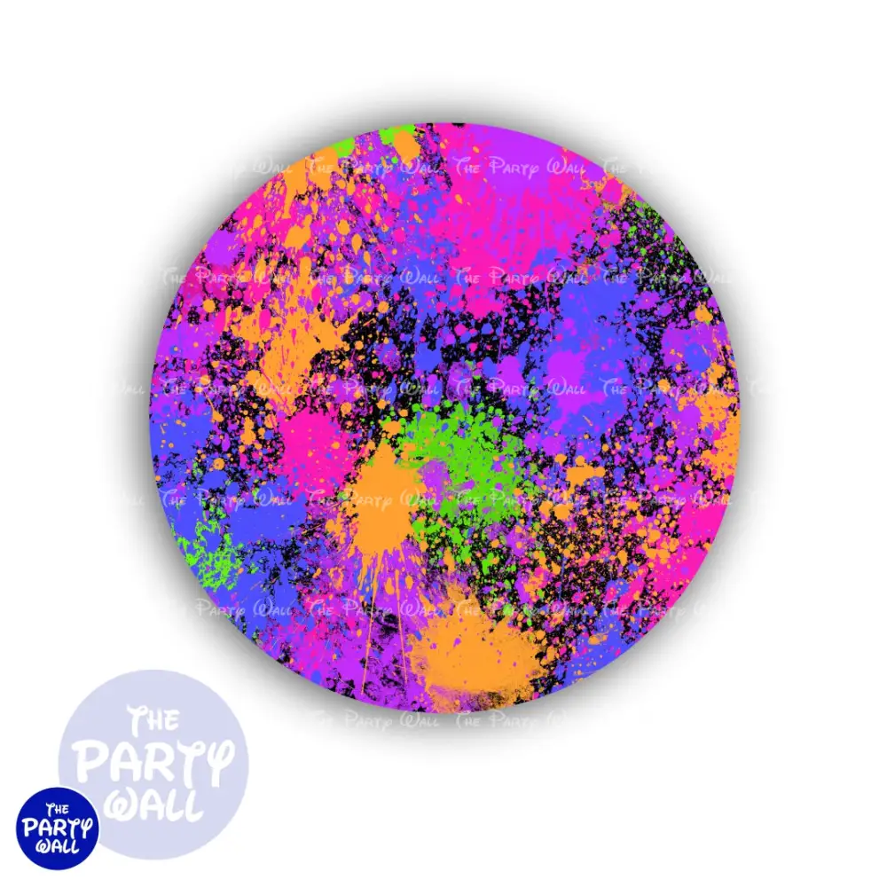 Colores Vibrantes - Funda para mampara circular The Party Wall