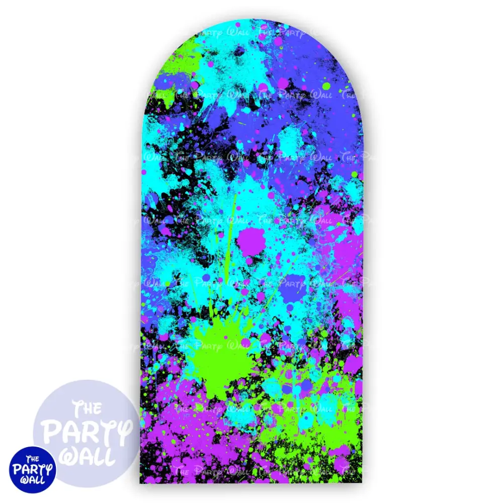 Colores Vibrantes - Funda para mampara de punta redonda o rectangular The Party Wall