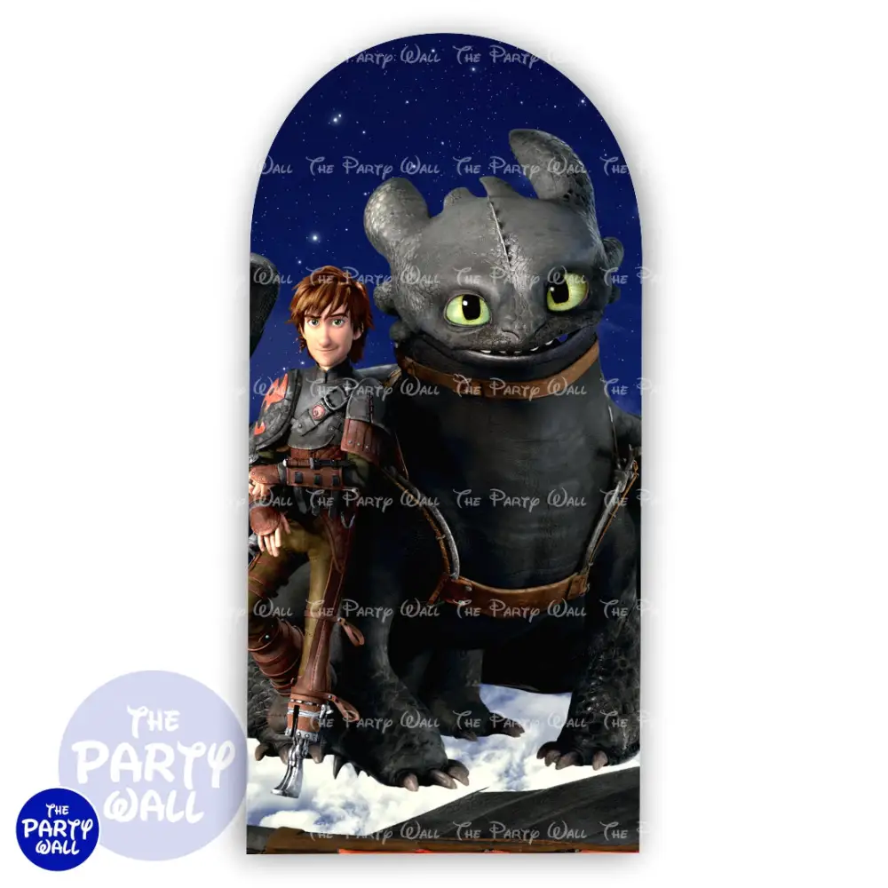 Como entrenar tu dragón - Funda para mampara de punta redonda o rectangular The Party Wall