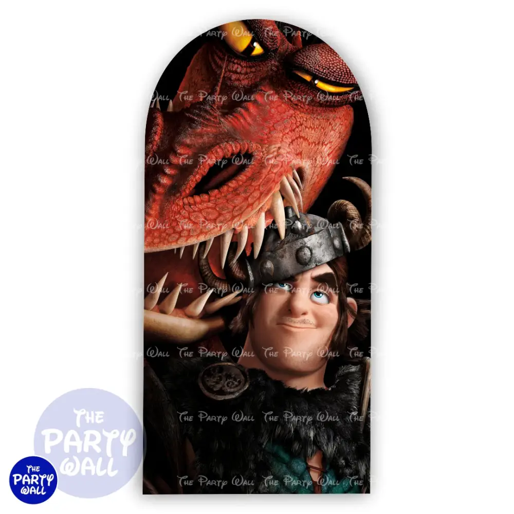 Como entrenar tu dragón - Funda para mampara de punta redonda o rectangular The Party Wall