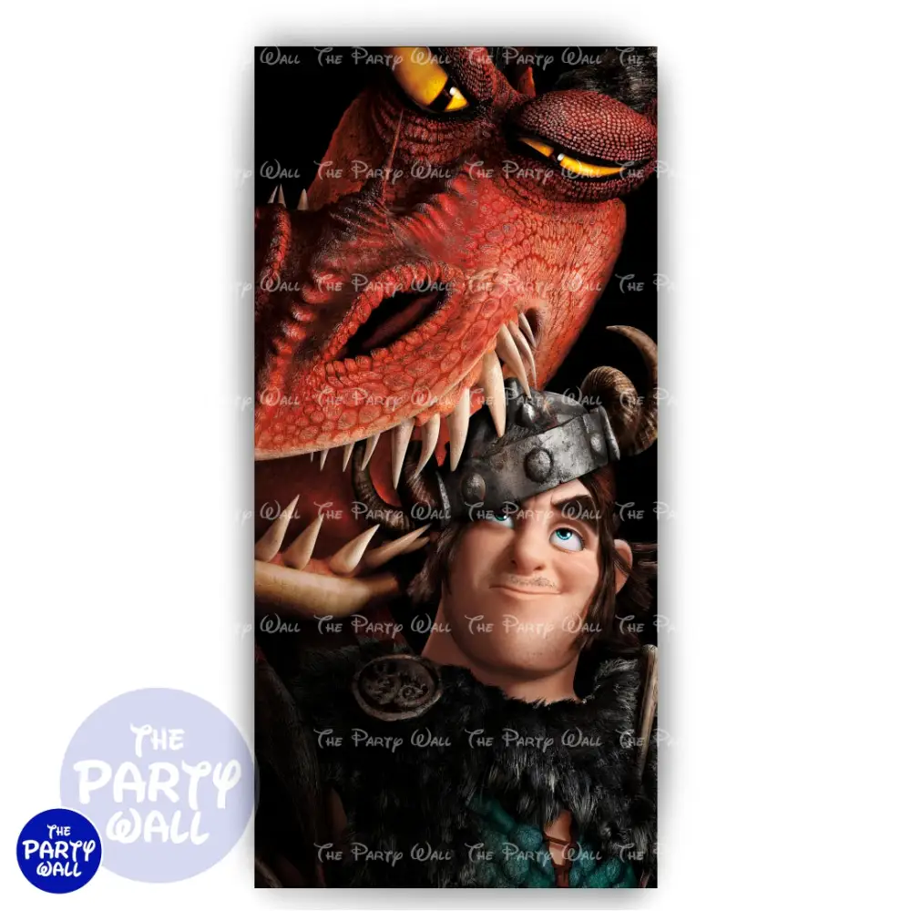 Como entrenar tu dragón - Funda para mampara de punta redonda o rectangular The Party Wall