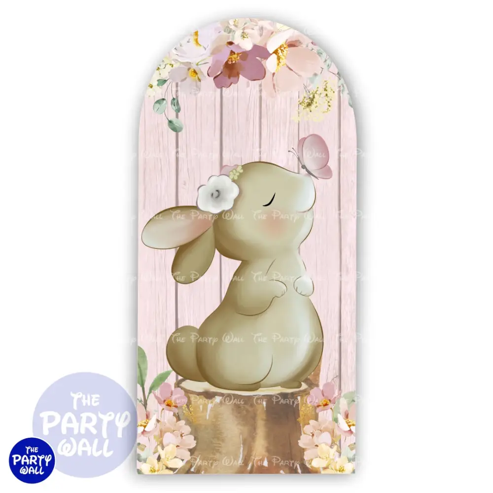 Conejo Cute - Funda para mampara de punta redonda o rectangular The Party Wall