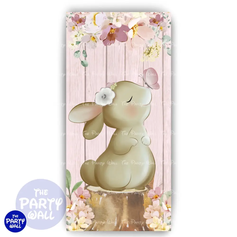 Conejo Cute - Funda para mampara de punta redonda o rectangular The Party Wall