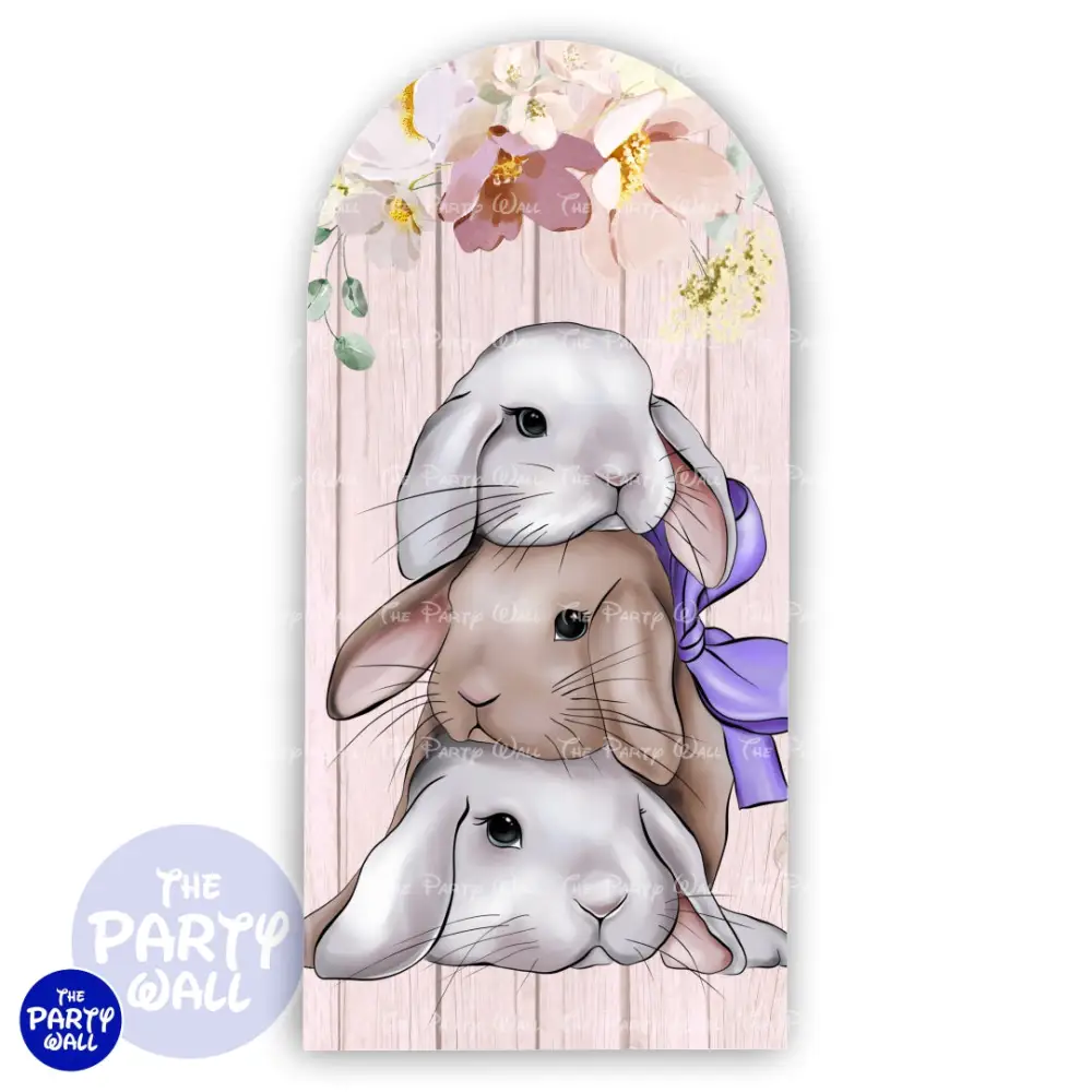 Conejo Cute - Funda para mampara de punta redonda o rectangular The Party Wall