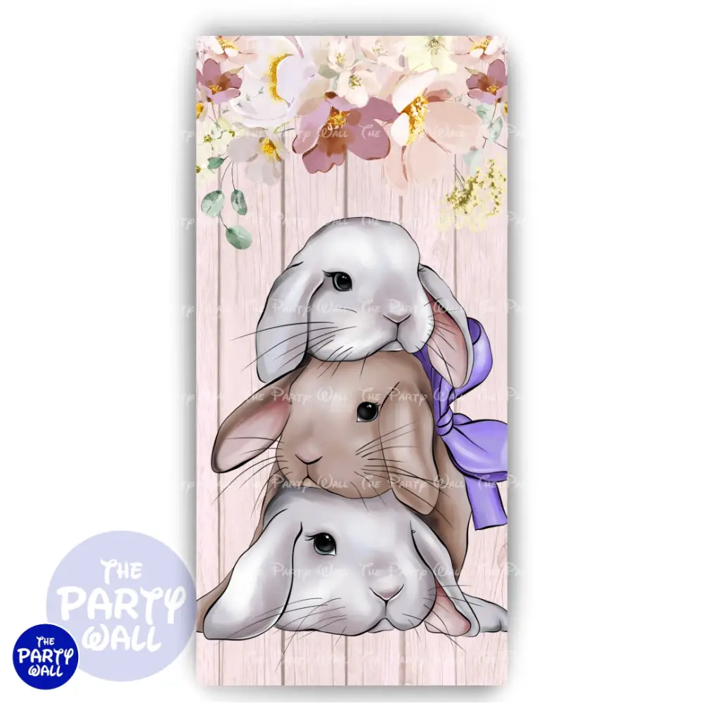 Conejo Cute - Funda para mampara de punta redonda o rectangular The Party Wall