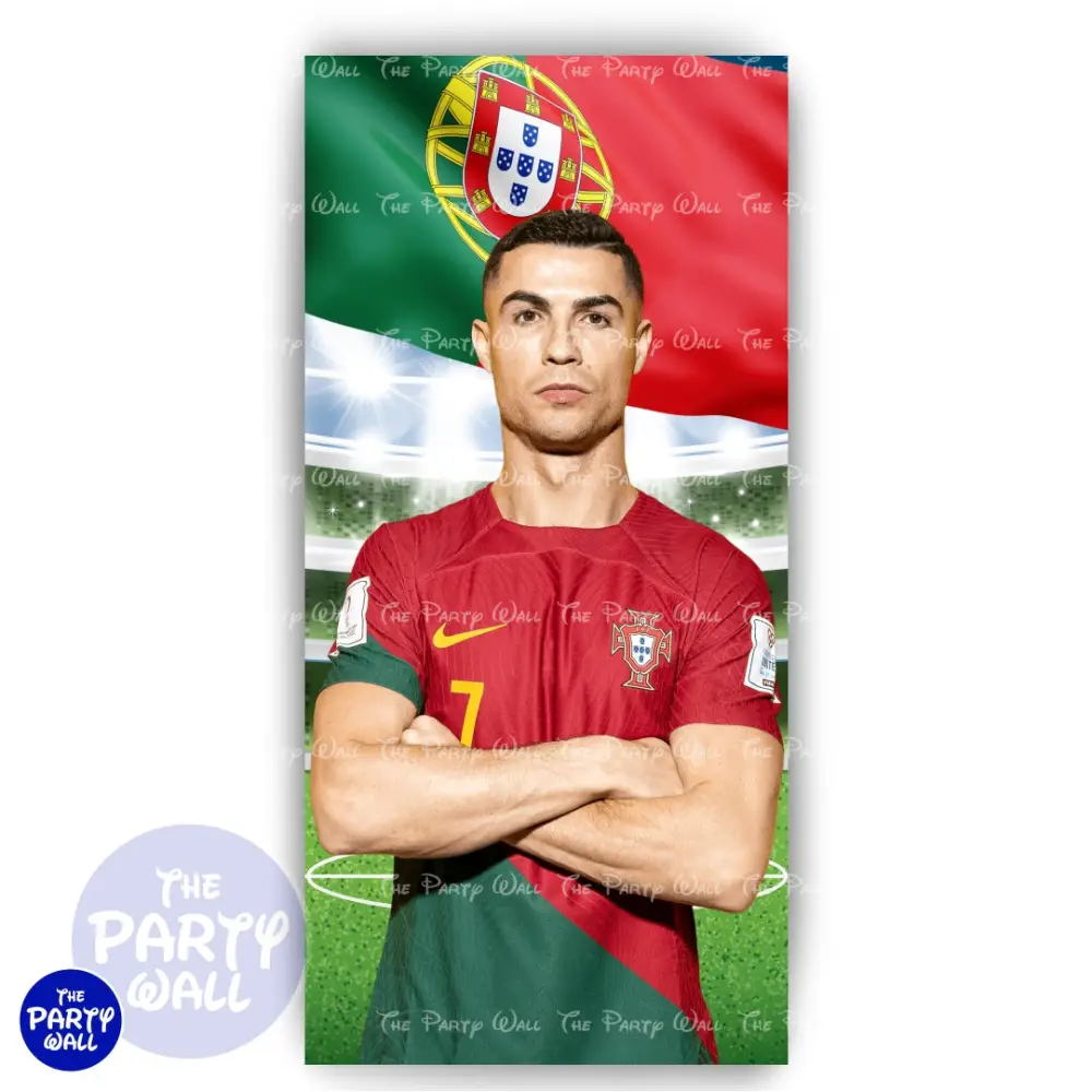 Cristiano Ronaldo - Funda para mampara de punta redonda o rectangular The Party Wall