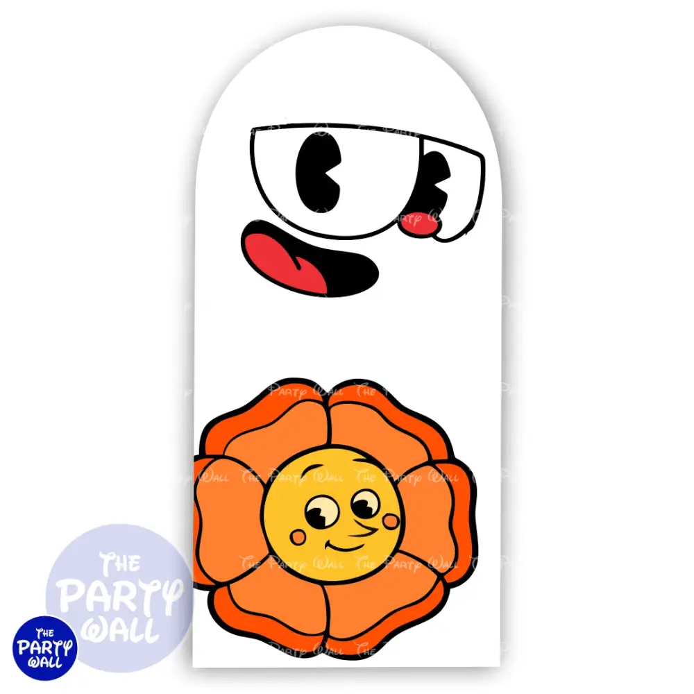 Cuphead - Funda para mampara de punta redonda o rectangular The Party Wall