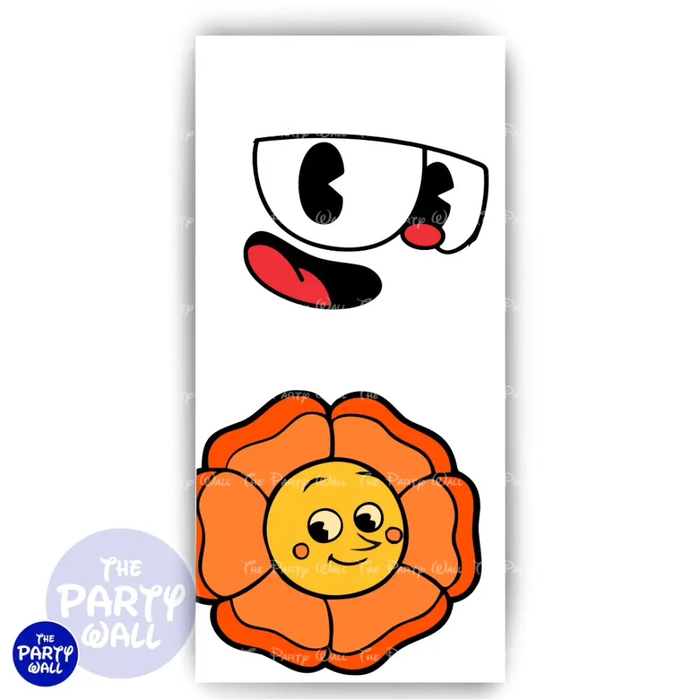 Cuphead - Funda para mampara de punta redonda o rectangular The Party Wall