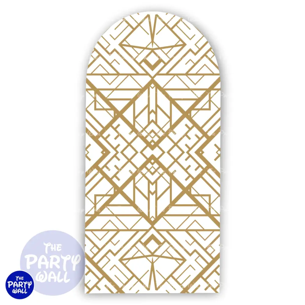 Década de los 20s - Funda para mampara de punta redonda o rectangular The Party Wall