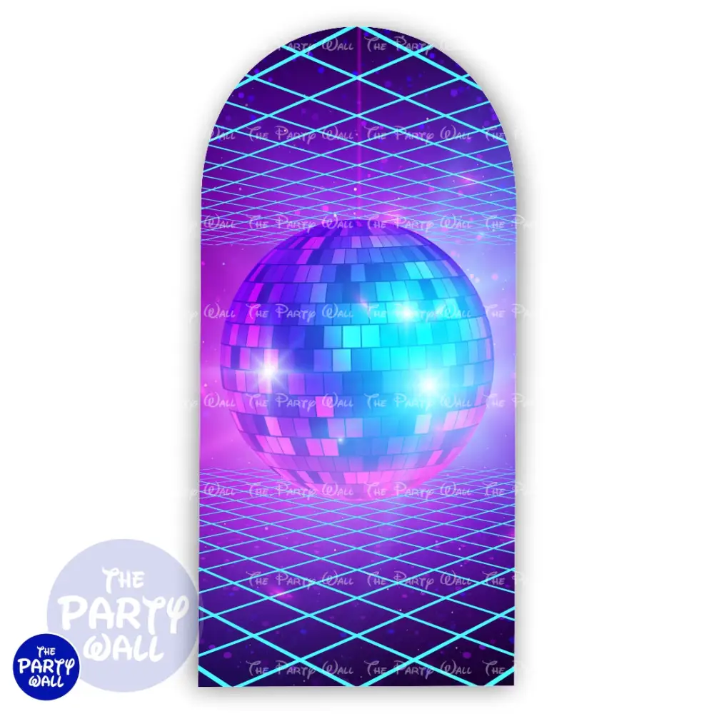 Década de los 80s - Funda para mampara de punta redonda o rectangular The Party Wall