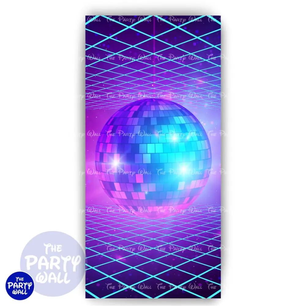 Década de los 80s - Funda para mampara de punta redonda o rectangular The Party Wall