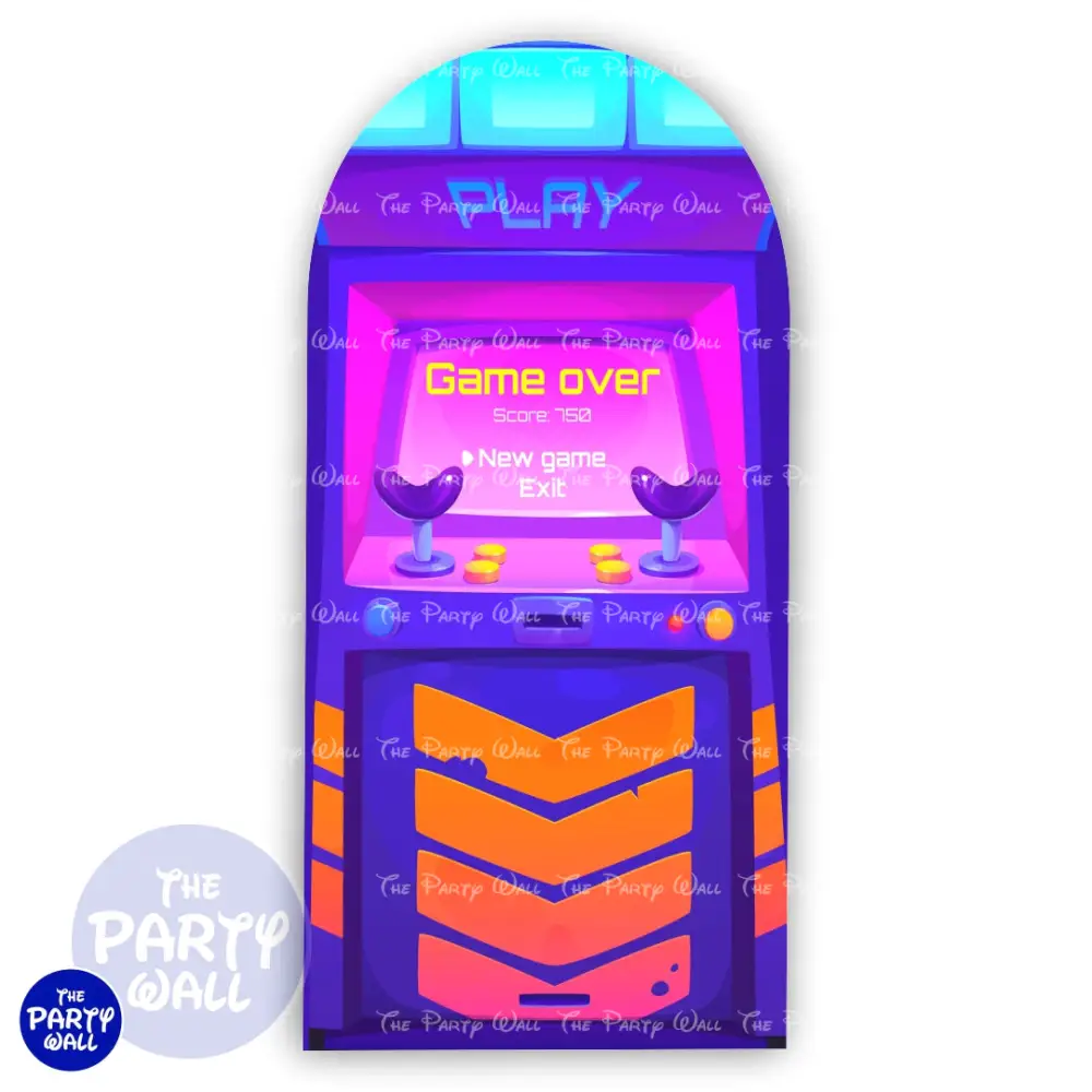 Década de los 80s - Funda para mampara de punta redonda o rectangular The Party Wall