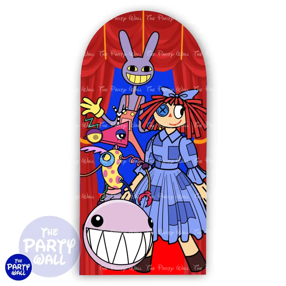Digital Circus - Funda para mampara de punta redonda o rectangular The Party Wall