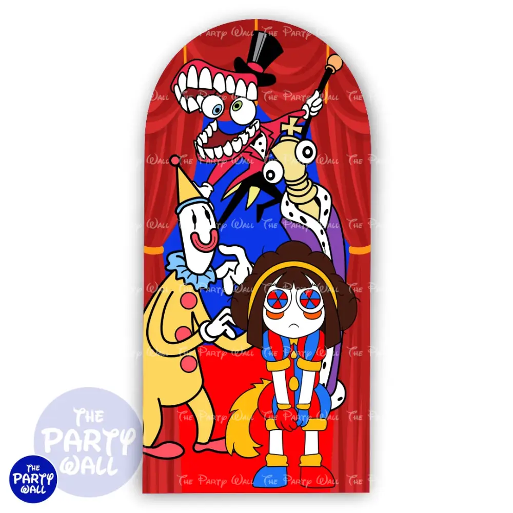 Digital Circus - Funda para mampara de punta redonda o rectangular The Party Wall