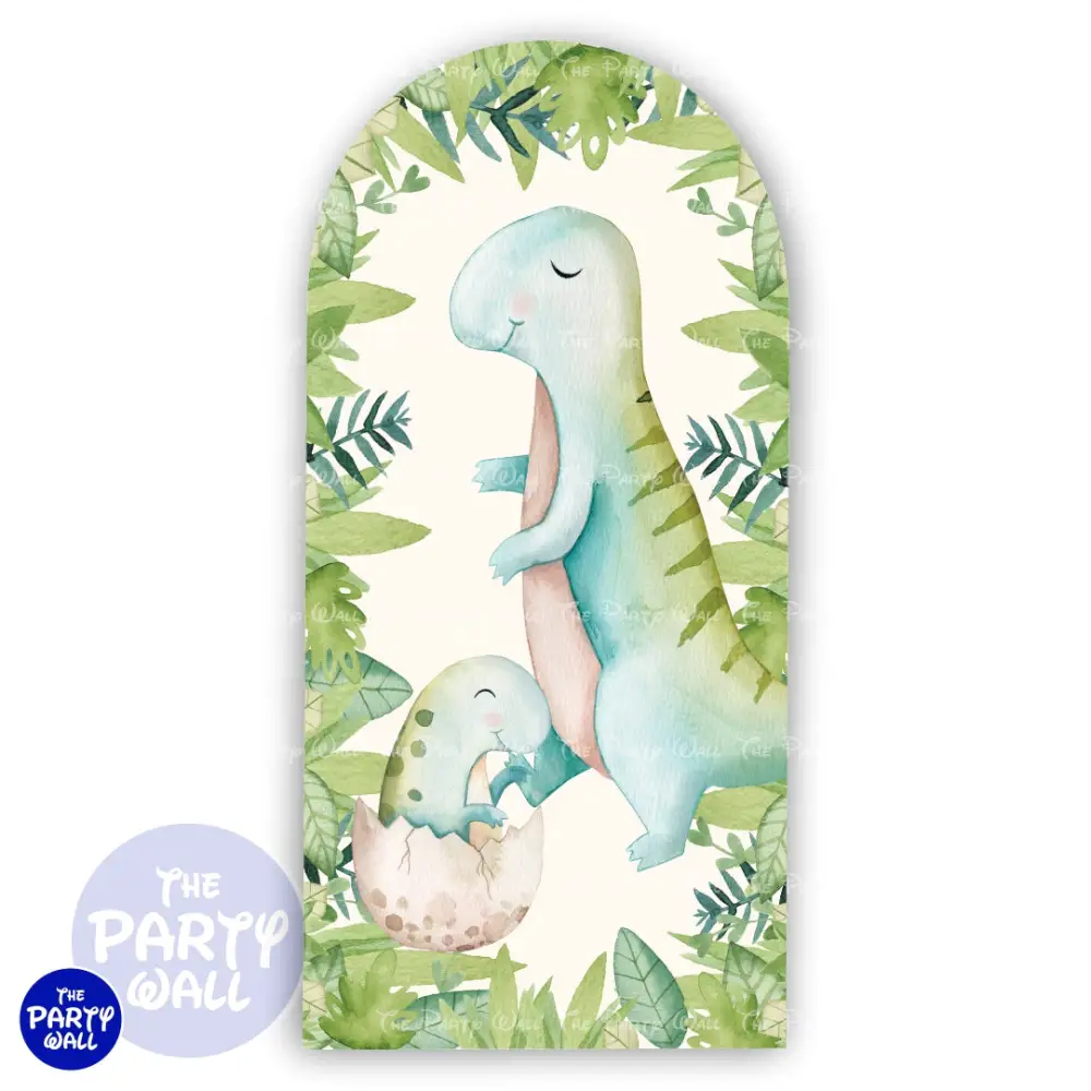 Dinosaurios Cute - Funda para mampara de punta redonda o rectangular The Party Wall