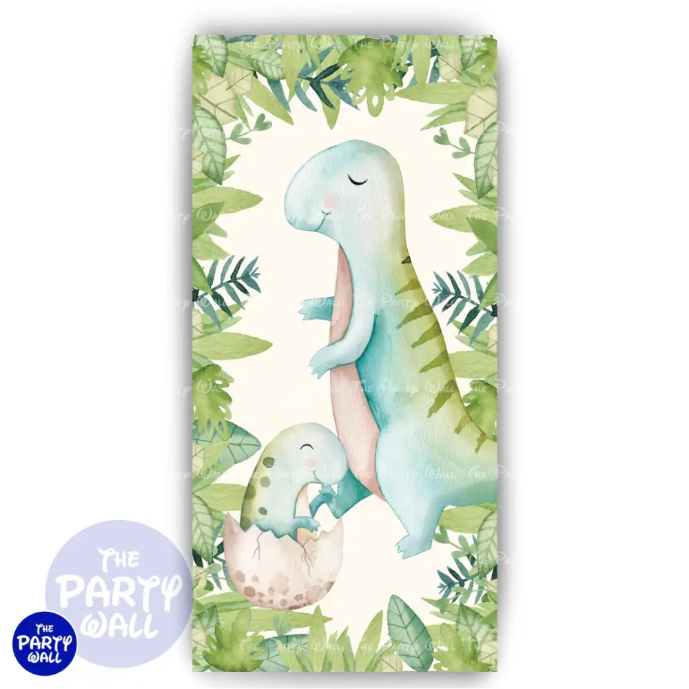 Dinosaurios Cute - Funda para mampara de punta redonda o rectangular The Party Wall