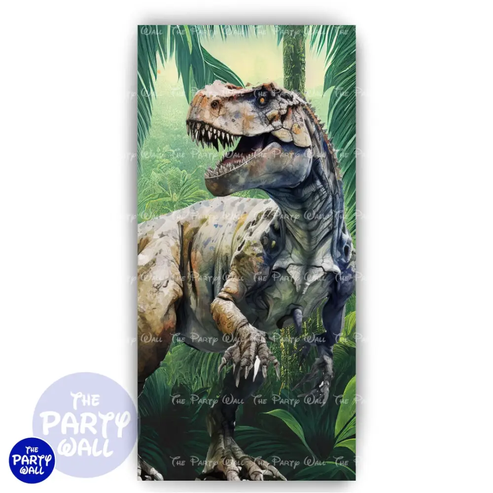 Dinosaurios - Funda para mampara de punta redonda o rectangular The Party Wall