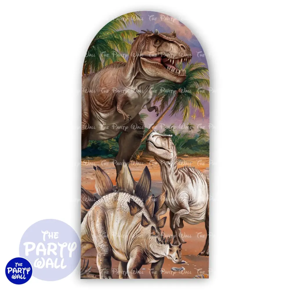 Dinosaurios - Funda para mampara de punta redonda o rectangular The Party Wall