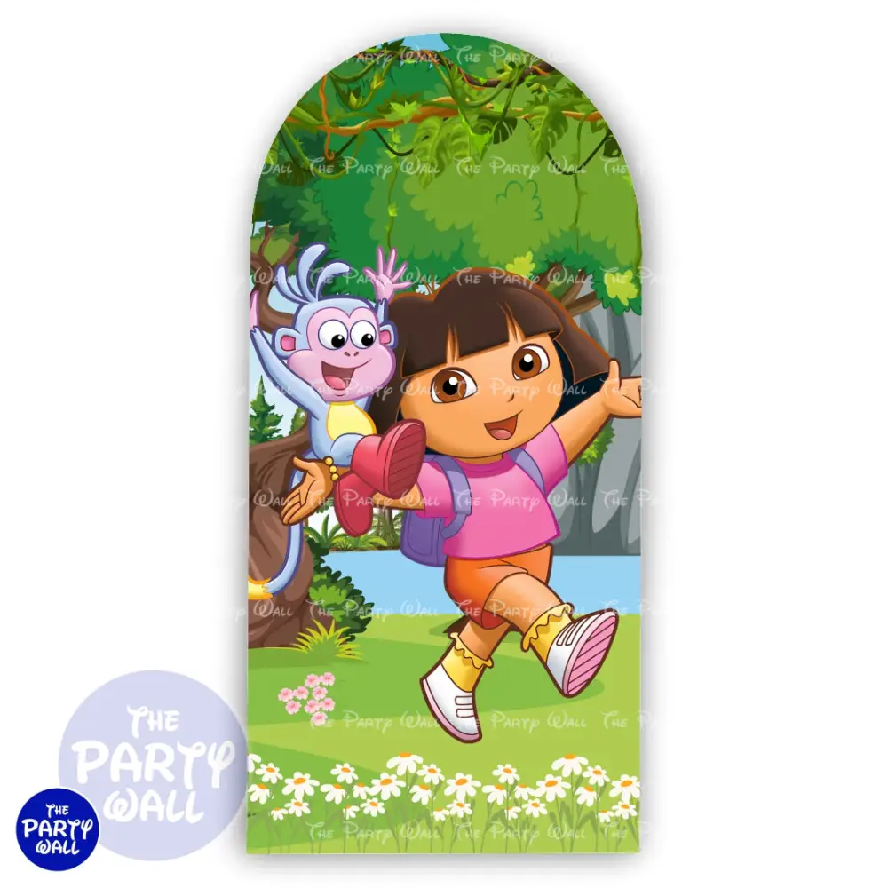 Dora la Exploradora - Funda para mampara de punta redonda o rectangular The Party Wall