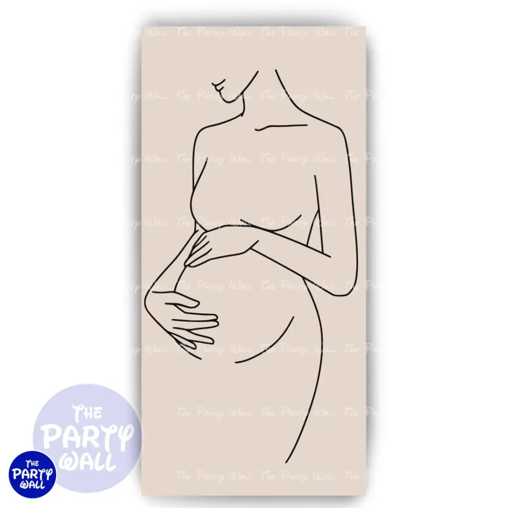Embarazo - Funda para mampara de punta redonda o rectangular The Party Wall