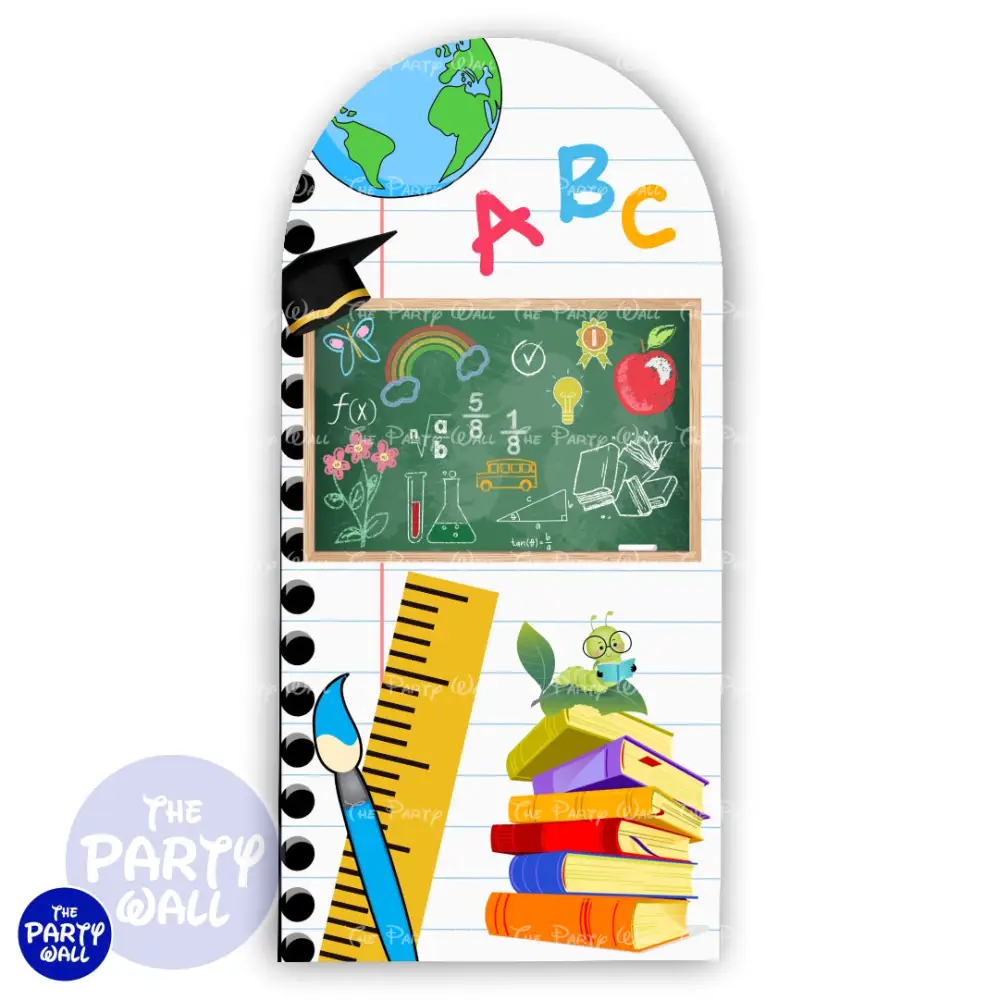 Escuela - Funda para mampara de punta redonda o rectangular The Party Wall
