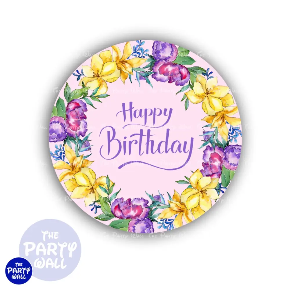 Feliz Cumpleaños - Funda para mamá circular The Party Wall