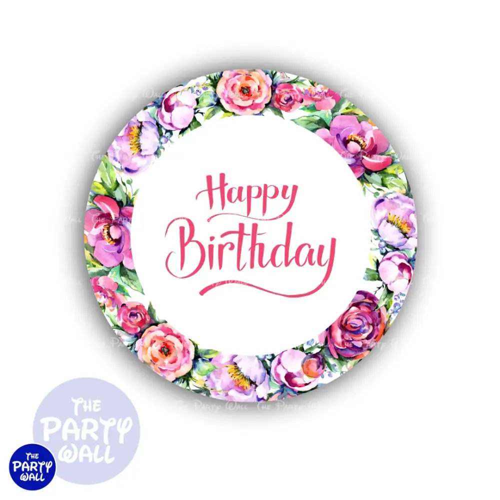 Feliz Cumpleaños - Funda para mamá circular The Party Wall