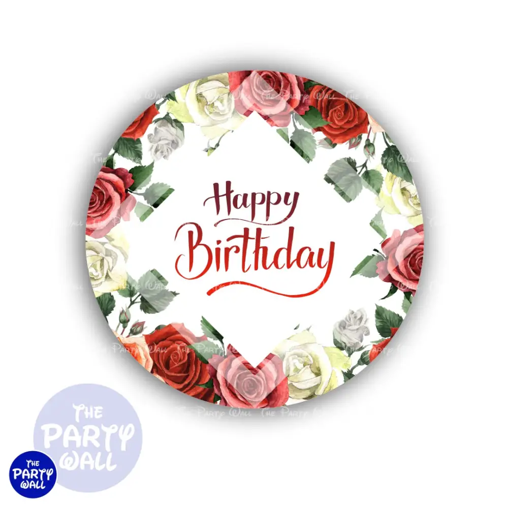 Feliz Cumpleaños - Funda para mamá circular The Party Wall