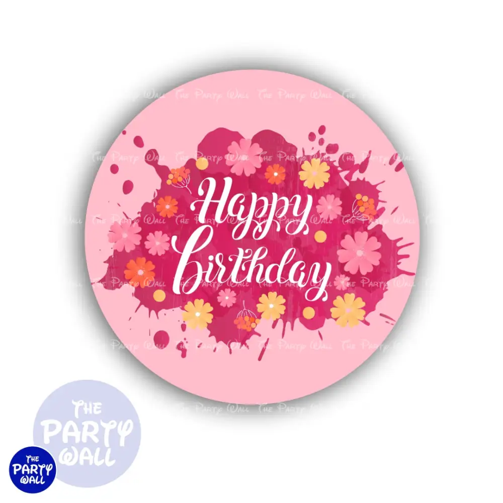 Feliz Cumpleaños - Funda para mamá circular The Party Wall