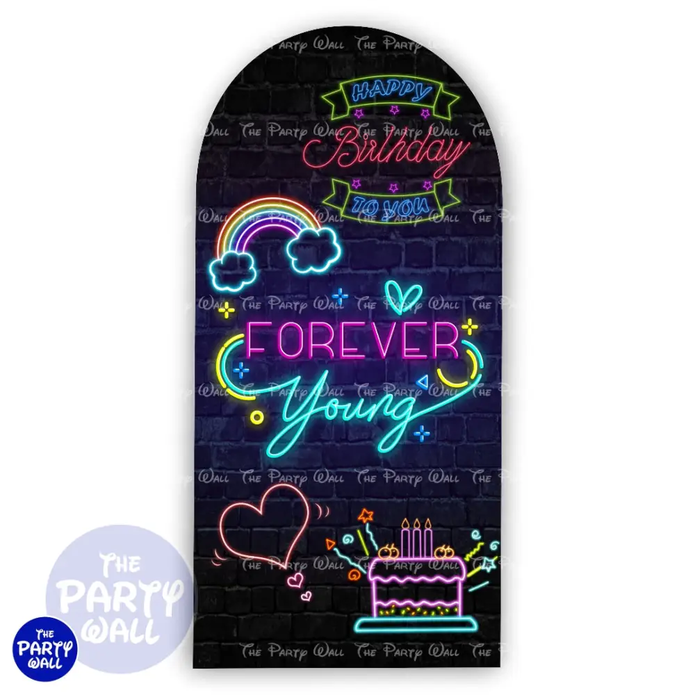 Feliz Cumpleaños - Funda para mampara de punta redonda o rectangular The Party Wall