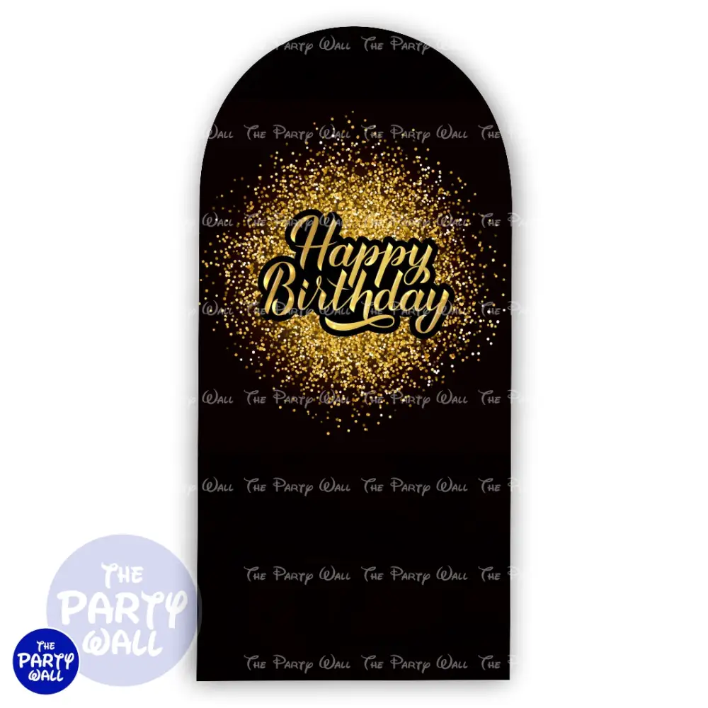 Feliz Cumpleaños - Funda para mampara de punta redonda o rectangular The Party Wall