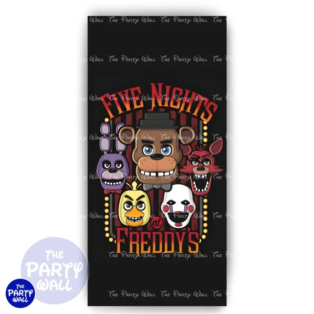 Five Nights at Freddy's - Funda para mampara de punta redonda o rectangular The Party Wall