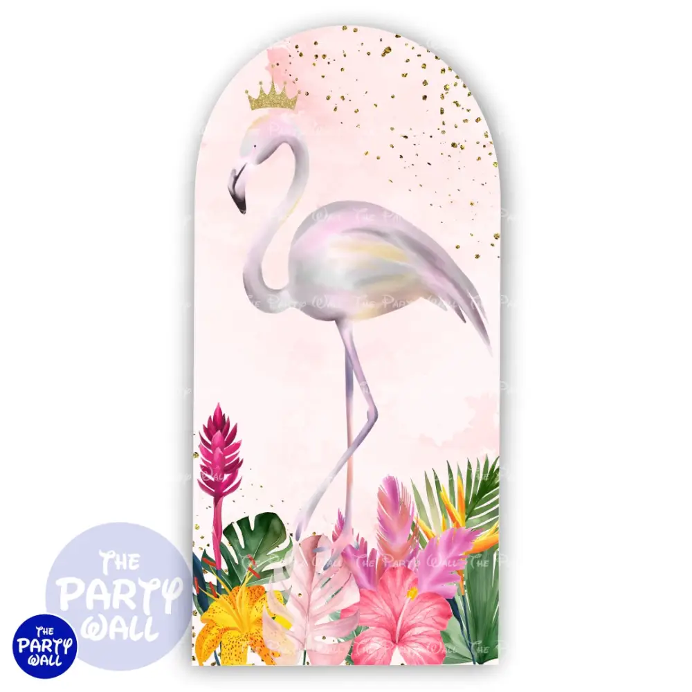 Flamingo - Funda para mampara de punta redonda o rectangular The Party Wall