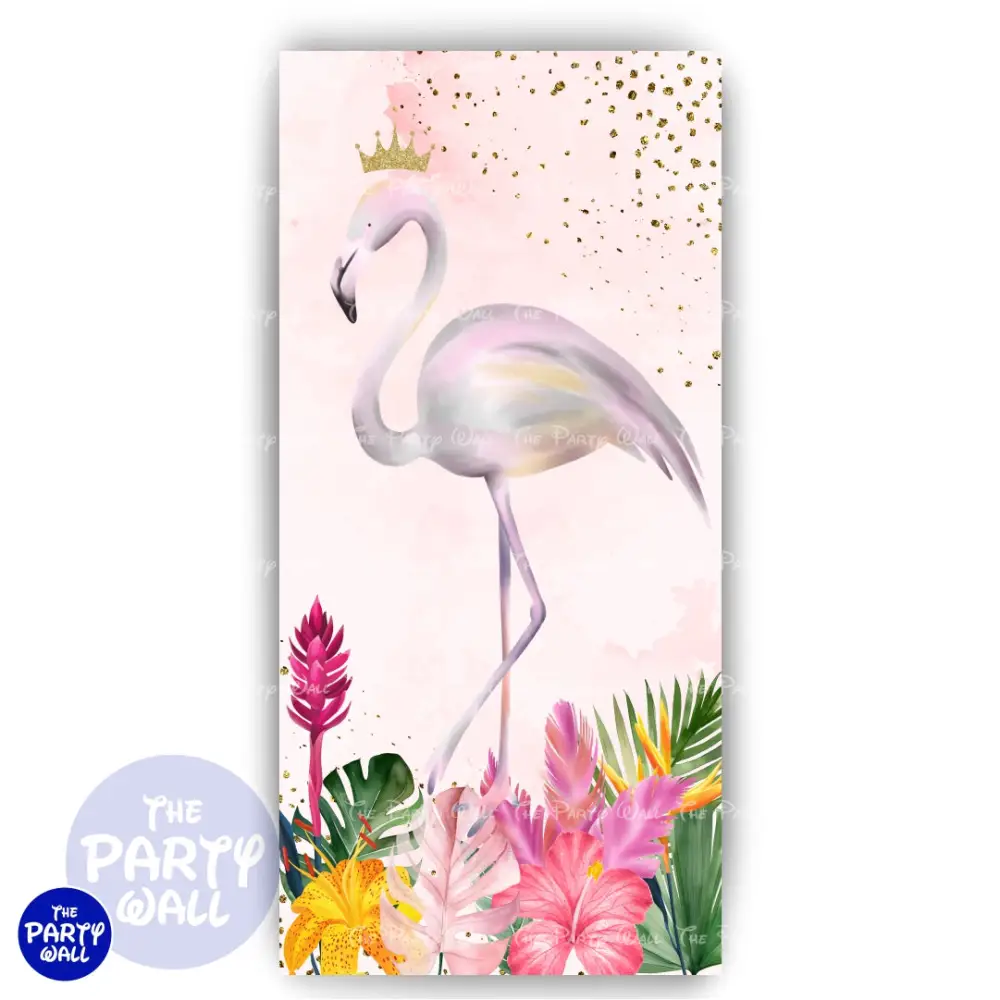 Flamingo - Funda para mampara de punta redonda o rectangular The Party Wall
