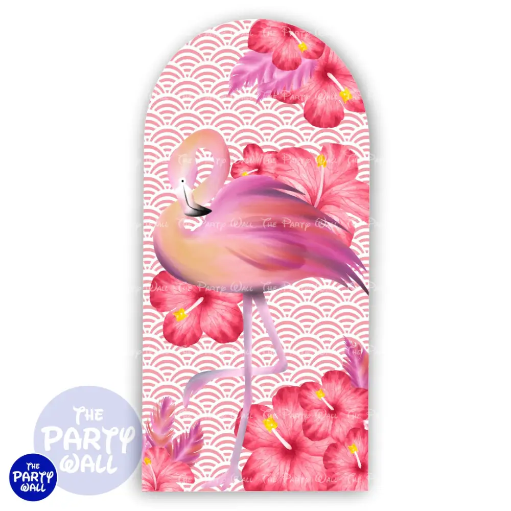 Flamingo - Funda para mampara de punta redonda o rectangular The Party Wall
