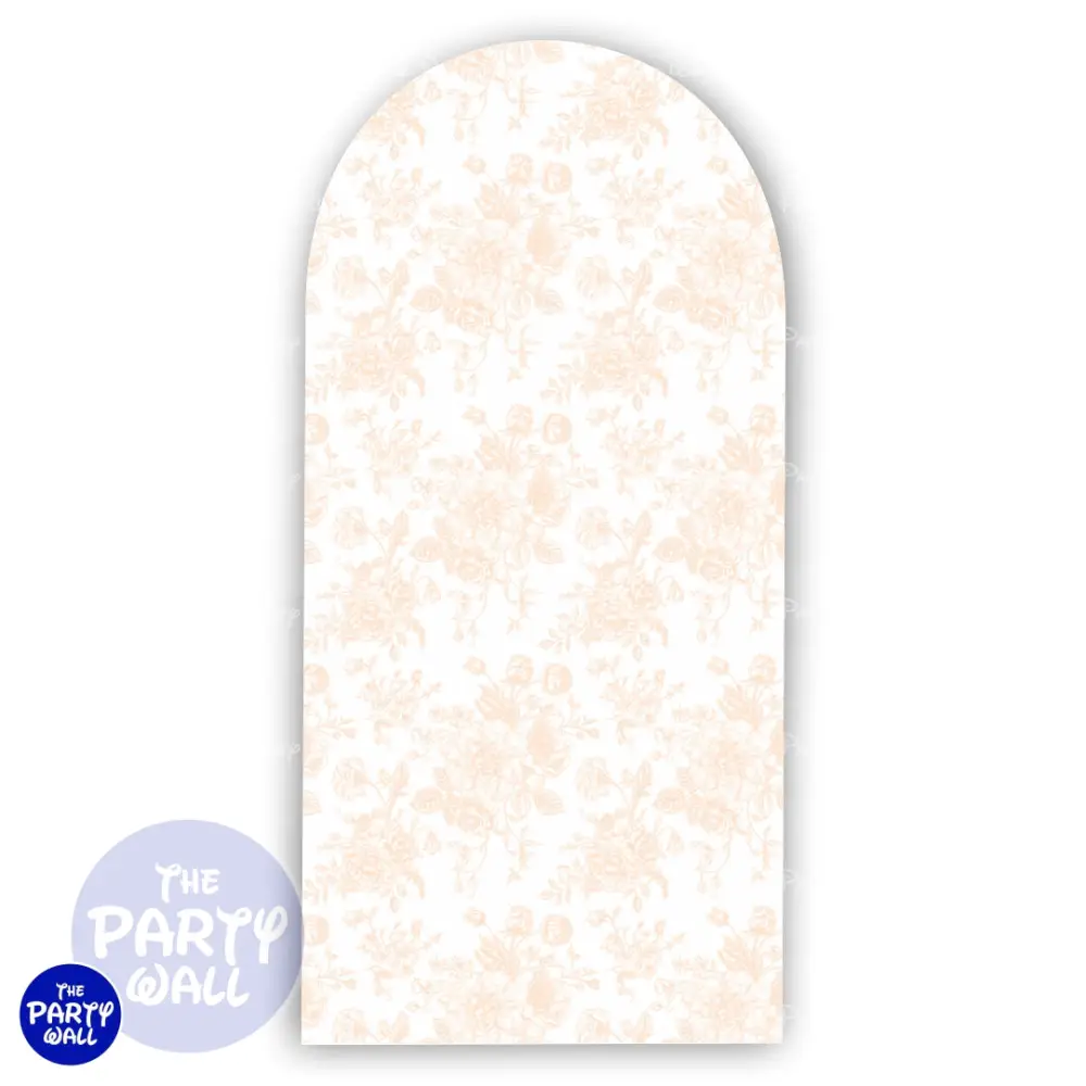 Flores - Funda para mampara de punta redonda o rectangular The Party Wall