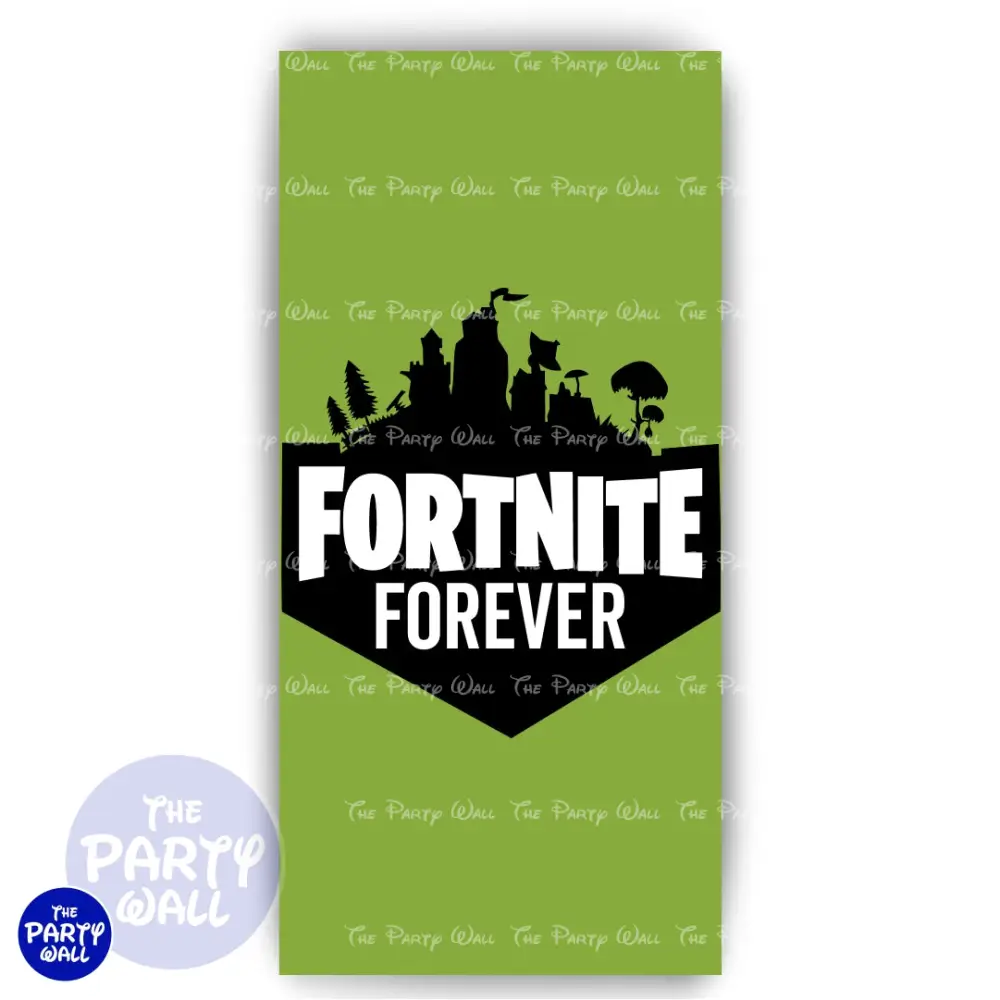 Fortnite - Funda para mampara de punta redonda o rectangular The Party Wall