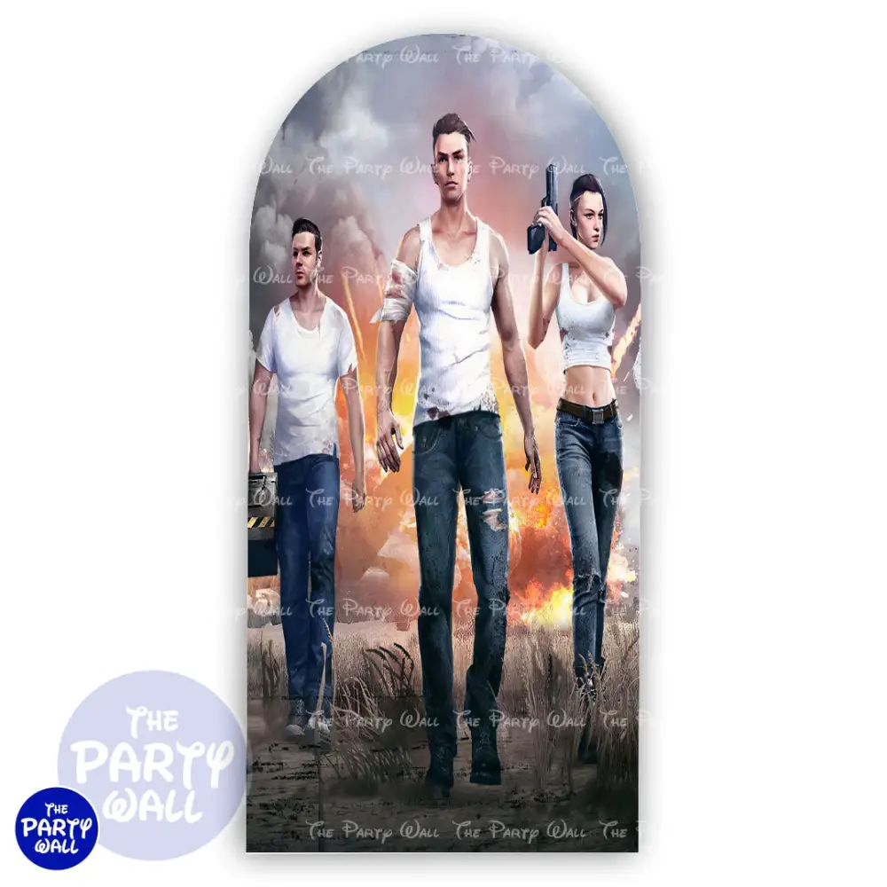Free Fire - Funda para mampara de punta redonda o rectangular The Party Wall