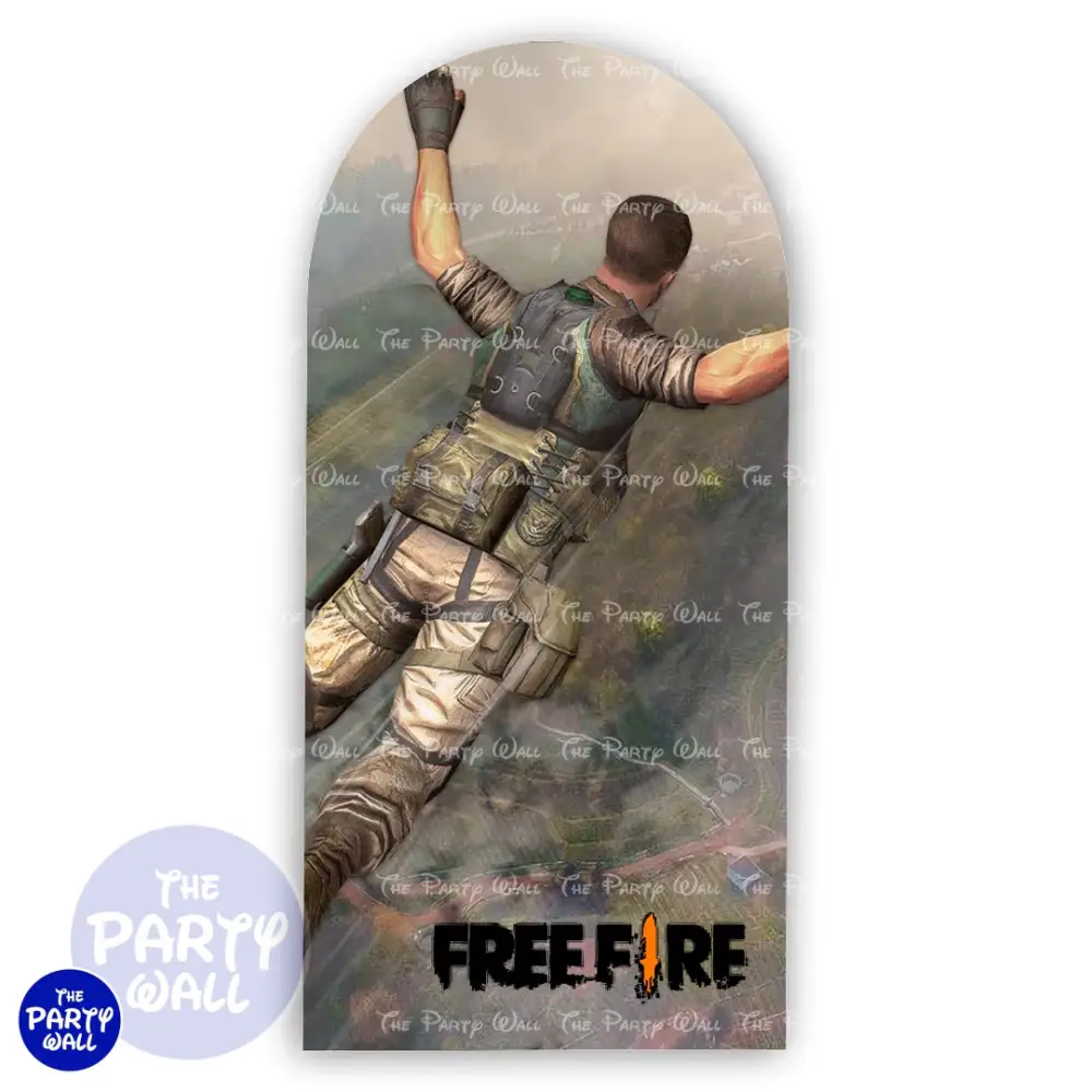 Free Fire - Funda para mampara de punta redonda o rectangular The Party Wall