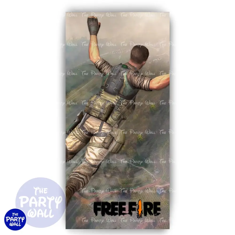 Free Fire - Funda para mampara de punta redonda o rectangular The Party Wall