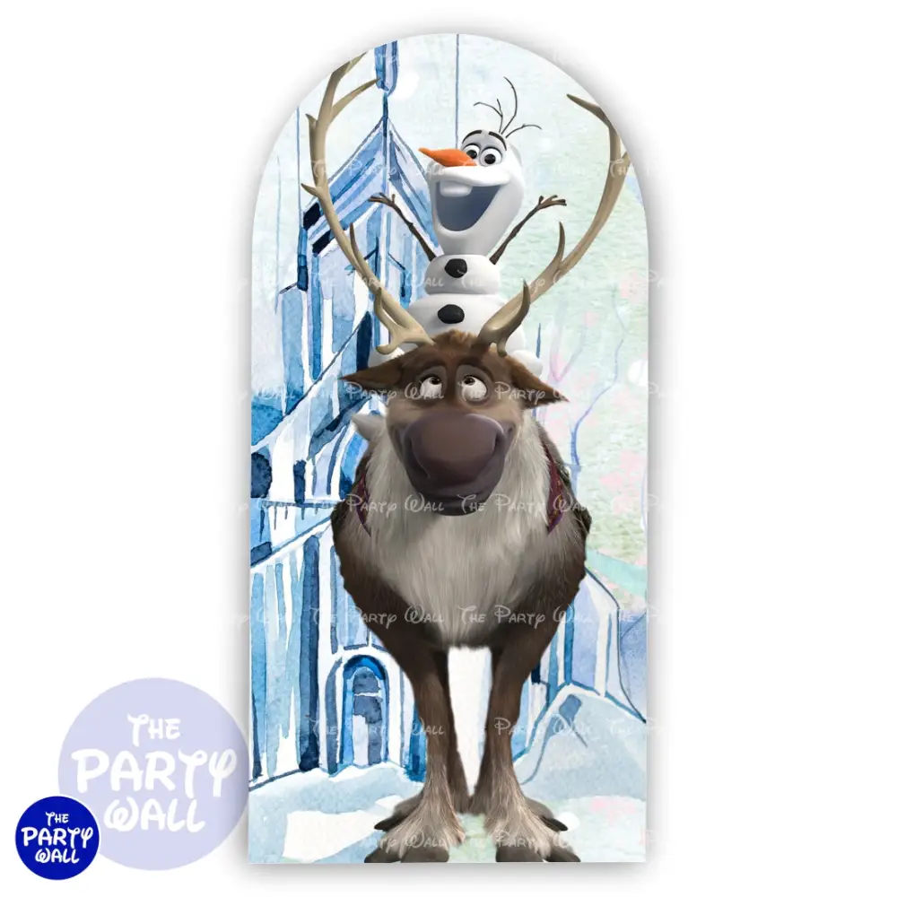 Frozen - Funda para mampara de punta redonda o rectangular The Party Wall