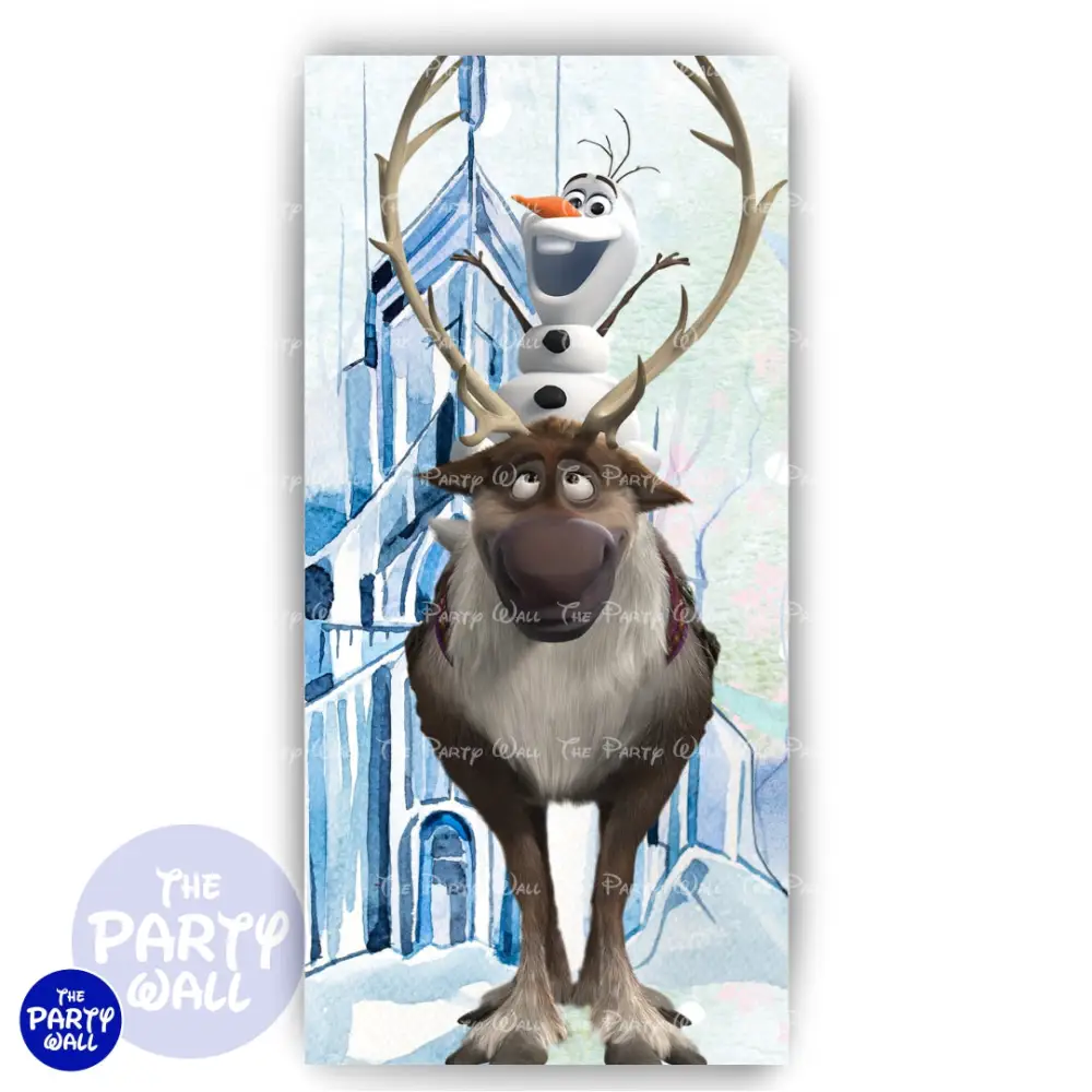 Frozen - Funda para mampara de punta redonda o rectangular The Party Wall