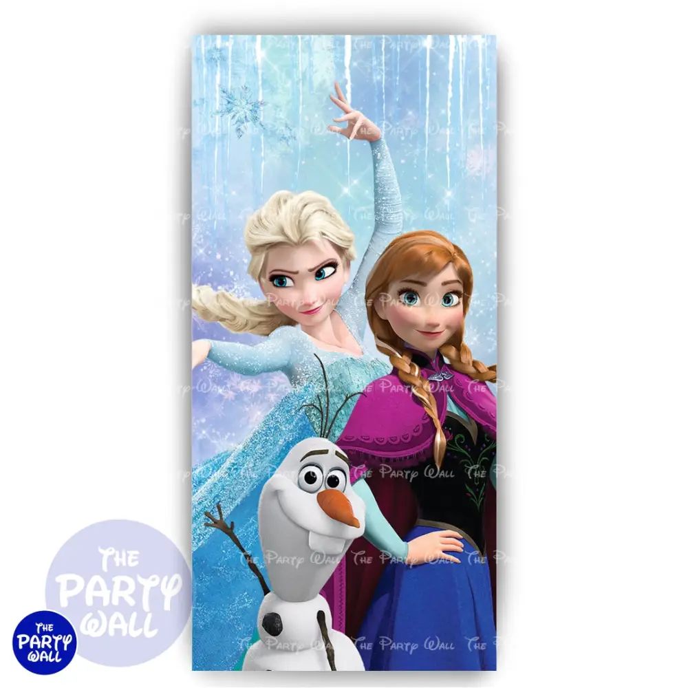 Frozen - Funda para mampara de punta redonda o rectangular The Party Wall