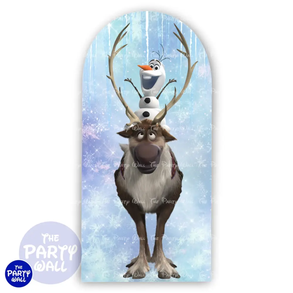 Frozen - Funda para mampara de punta redonda o rectangular The Party Wall