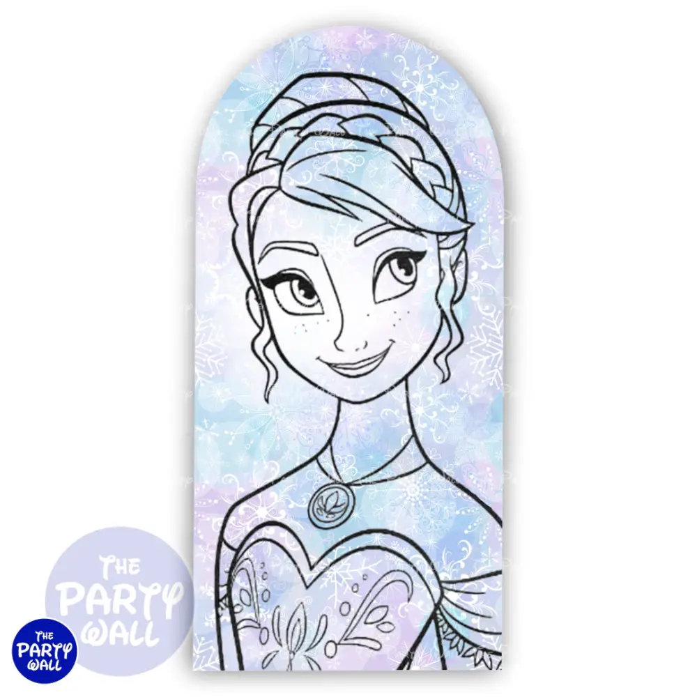 Frozen - Funda para mampara de punta redonda o rectangular The Party Wall