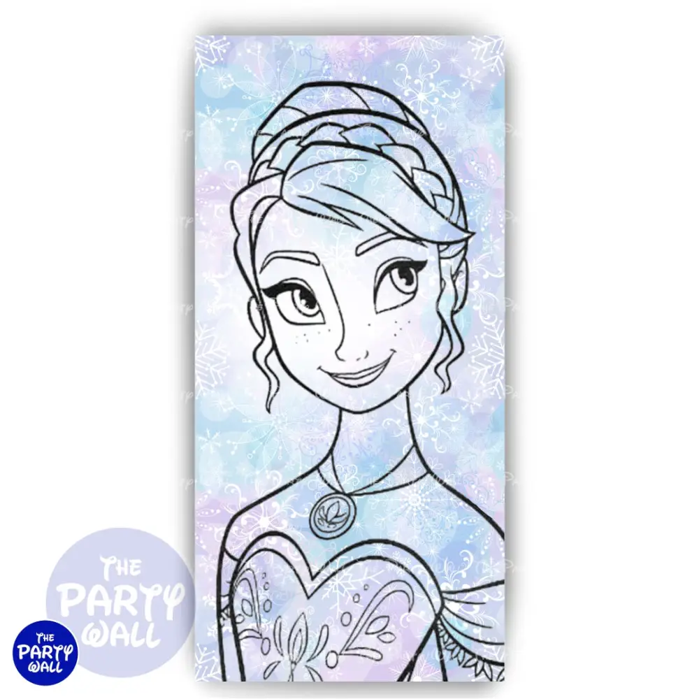 Frozen - Funda para mampara de punta redonda o rectangular The Party Wall
